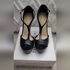 Black Stilleto Sandal (Brand New, Never Worn)